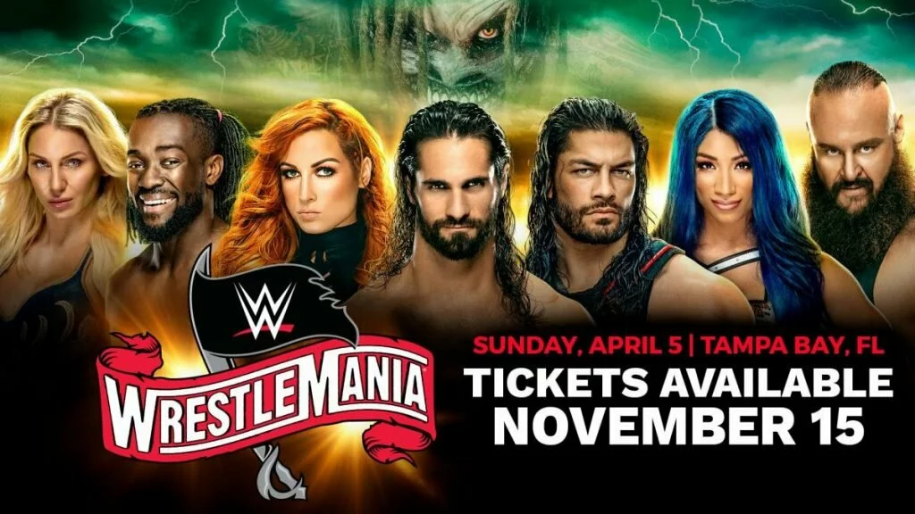 WrestleMania 36 tickets will be available Friday, Nov. 15, at 10 a.m